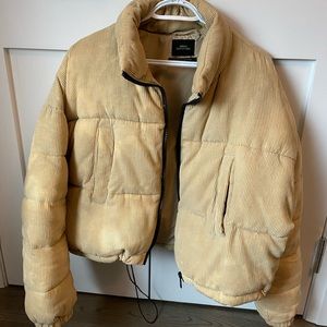 Crop teddy bear jacket